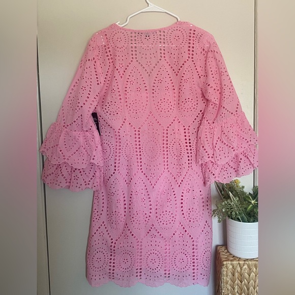 Boston Proper Pink Eyelet Dress - Picture 5 of 12